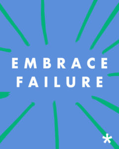 Common Exception image that says Embrace Failure